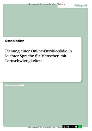 Planung einer Online-Enzyklopädi - Kaiser - Livros - GRIN Verlag GmbH - 9783656830856 - 7 de novembro de 2014