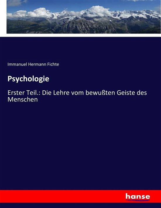 Cover for Fichte · Psychologie (Book) (2023)