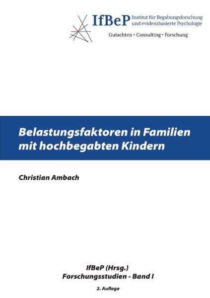 Cover for Christian Ambach · Belastungsfaktoren in Familien mit hochbegabten Kindern (Paperback Book) (2020)