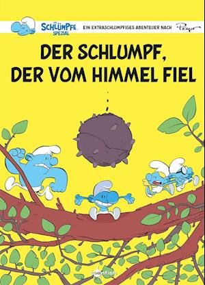 Cover for Tebo · Die Schlümpfe Spezial: Der Schlumpf, der vom Himmel fiel (Bog) (2023)