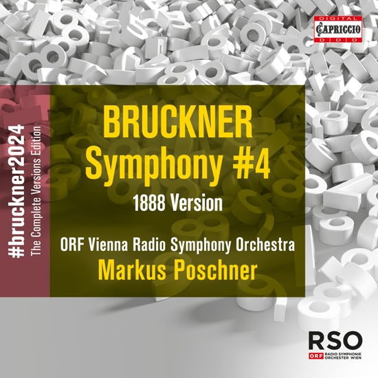 Cover for Orf Vienna Radio Symphony Orchestra · Bruckner: Symphony No.4 (1888 Version) (CD) (2023)