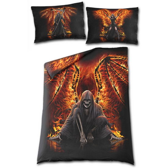 Spiral - Flaming Death - Single Duvet Cover + Uk And Eu Pillow Case (Copripiumino + Federa) - Spiral - Merchandise -  - 5055428380857 - 