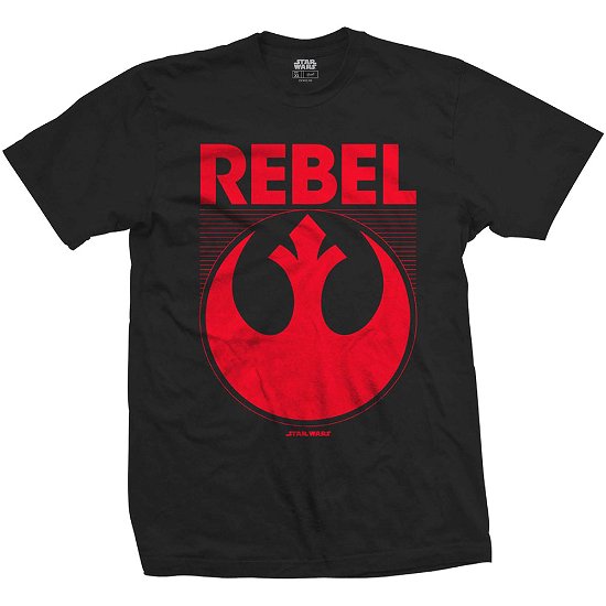 Cover for Star Wars · Star Wars Unisex T-Shirt: Episode VII Rebel (CLOTHES) [size XL] [Black - Unisex edition]