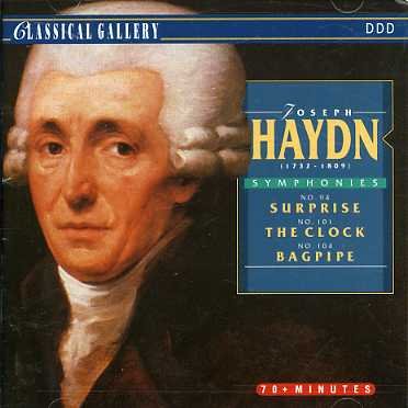 Symphonies No.94/101/104 - Franz Joseph Haydn - Musik - CLASSICAL GALLERY - 8712177018857 - 6. Dezember 1994