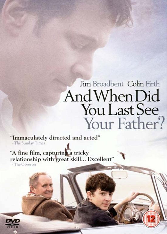 Cover for And when Did You Last See Your · And When Did You Last See Your Father? [Edizione: Regno Unito] (DVD) (2008)
