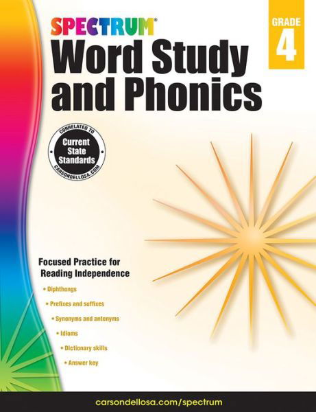 Cover for Spectrum · Spectrum Word Study and Phonics, Grade 4 (Paperback Book) (2014)
