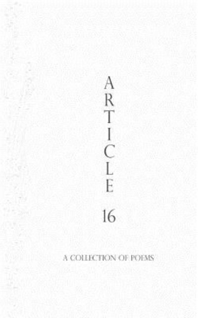 Article 16 - Ai - Bøker - Createspace Independent Publishing Platf - 9781542336857 - 28. januar 2017