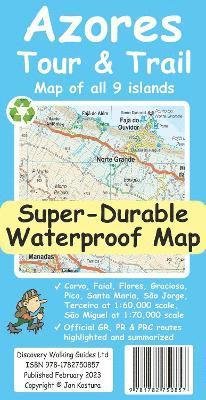 Cover for Jan Kostura · Azores Tour &amp; Trail Super-Durable Map (2nd edition) (Map) (2023)