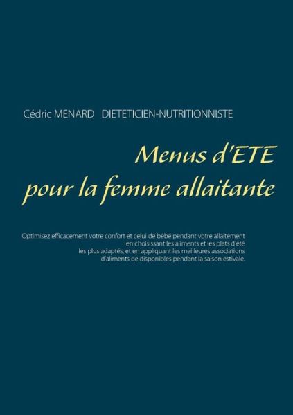 Cover for Menard · Menus d'été pour la femme allait (Book) (2019)