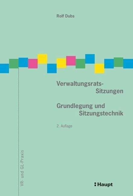 Cover for Dubs · Verwaltungsrats-Sitzungen (Buch)
