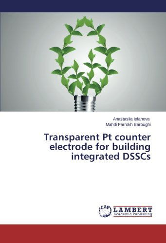 Cover for Mahdi Farrokh Baroughi · Transparent Pt Counter Electrode for Building Integrated Dsscs (Paperback Book) (2014)