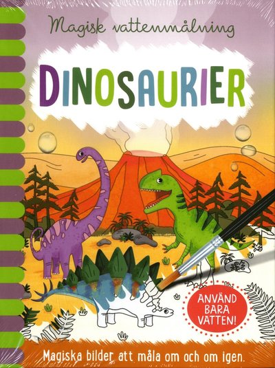 Cover for Malin Barthelson · Magisk vattenmålning: Magisk vattenmålning. Dinosaurier (Spiral Book) (2020)