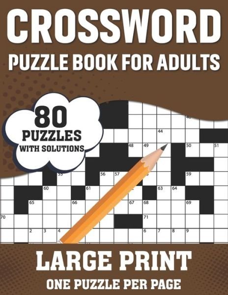 Cover for T F Kris McPherson Publication · Crossword Puzzle Book For Adults (Paperback Bog) (2021)