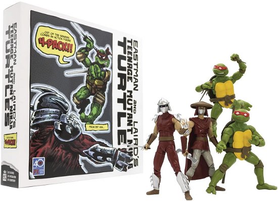 Cover for --- · TMNT - BST AXN Action Figure 4-Pack Mirage Comics Foot Soldiers &amp; Turtles (Spielzeug) (2022)