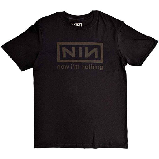 Nine Inch Nails Unisex T-Shirt: Now I'm Nothing - Nine Inch Nails - Merchandise -  - 5023209666858 - 