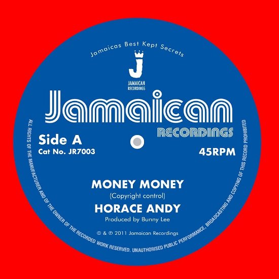 Cover for Horace Andy · Money Money / Version (7&quot;) (2023)