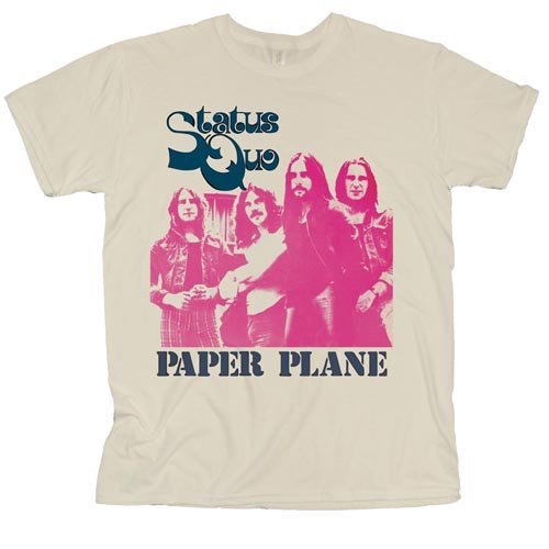Status Quo Unisex T-Shirt: Paper Plane - Status Quo - Merchandise - Global - Apparel - 5055295365858 - 