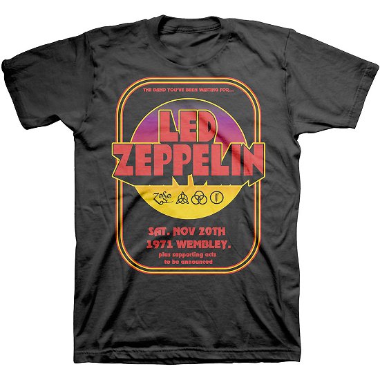 Led Zeppelin Unisex T-Shirt: 1971 Wembley - Led Zeppelin - Merchandise -  - 5056187735858 - 