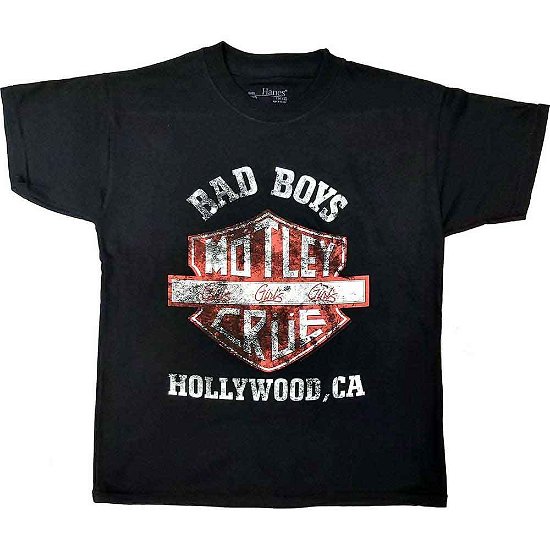 Cover for Mötley Crüe · Motley Crue Kids T-Shirt: BBOH (7-8 Years) (T-shirt) [size 7-8yrs] [Black - Kids edition]