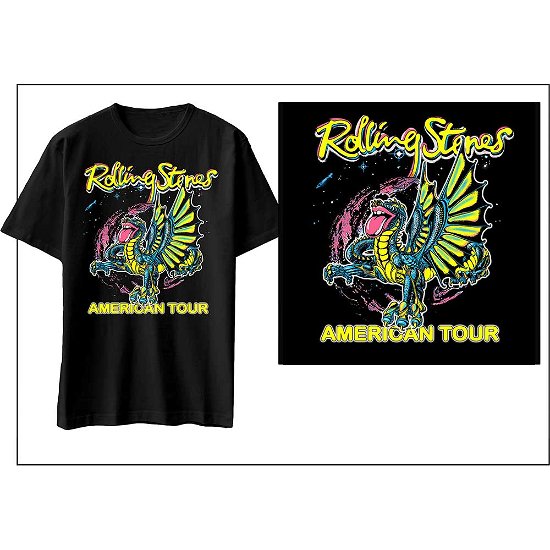 The Rolling Stones Unisex T-Shirt: American Tour Dragon - The Rolling Stones - Koopwaar -  - 5056561025858 - 