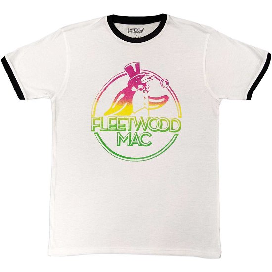 Fleetwood Mac Unisex Ringer T-Shirt: Penguin - Fleetwood Mac - Koopwaar -  - 5056561070858 - 