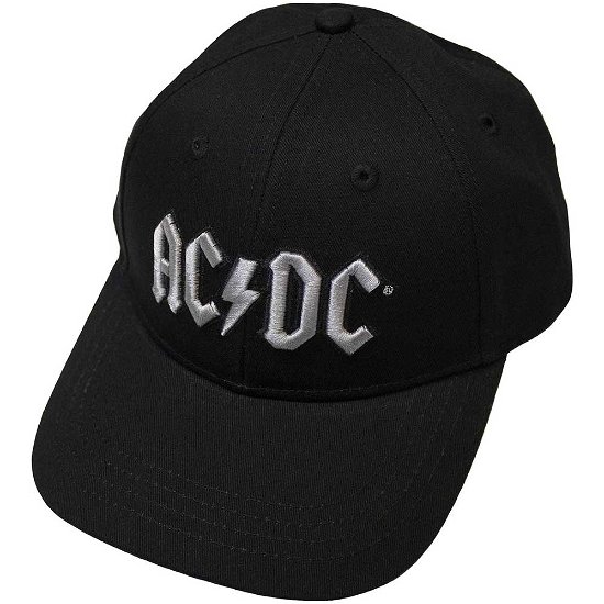 AC/DC Unisex Baseball Cap: Silver Logo - AC/DC - Merchandise -  - 5056737220858 - 