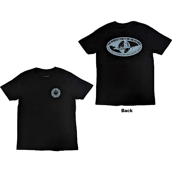 Calvin Harris Unisex T-Shirt: Biggest Party (Back Print & Ex-Tour) - Calvin Harris - Mercancía -  - 5056737233858 - 