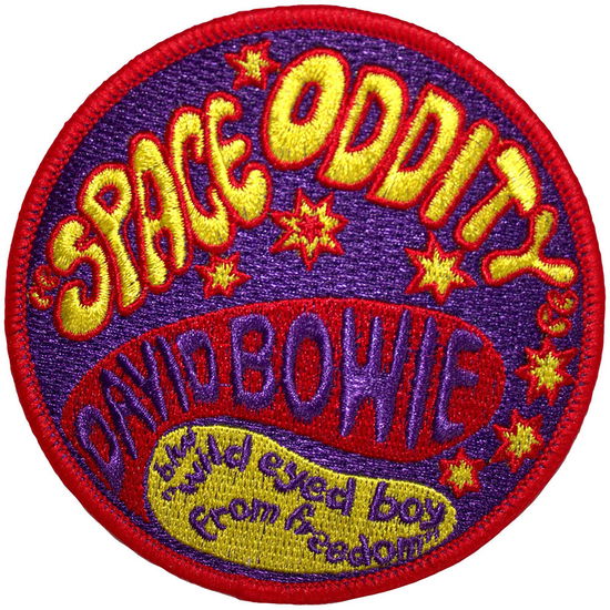 David Bowie Standard Patch: Space Oddity - David Bowie - Produtos - - 5056821086858 - 2 de dezembro de 2024