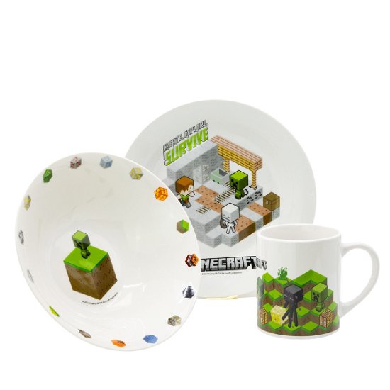 3-piece Ceramic Gift Set (40485) - Minecraft - Merchandise -  - 8412497404858 - 