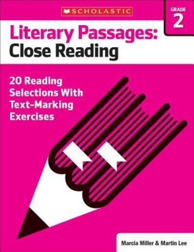 Cover for Martin Lee · Literary Passages : Close Reading : Grade 2 : 20 Reading Selections With Text-Marking Exercises (Paperback Book) (2016)