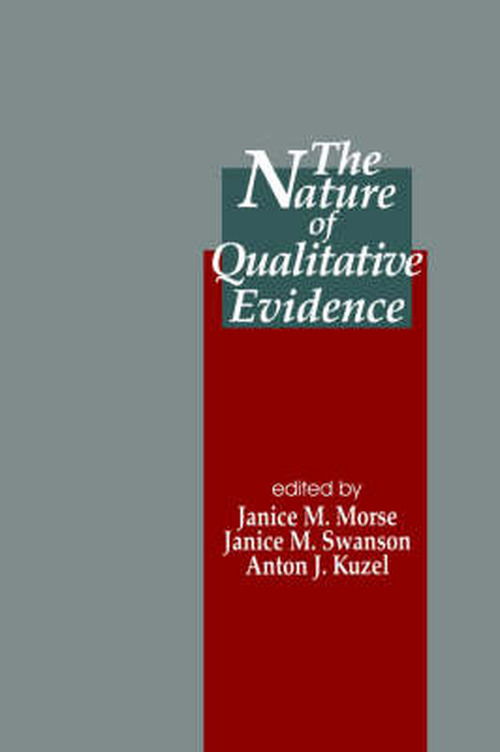 Cover for Janice M. Morse · The Nature of Qualitative Evidence (Taschenbuch) (2001)