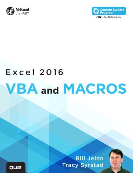 Cover for Bill Jelen · Excel 2016 VBA and Macros (Paperback Book) (2015)