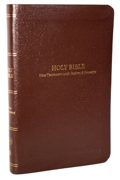KJV Holy Bible: Pocket New Testament with Psalms and Proverbs, Brown Leatherflex, Red Letter, Comfort Print: King James Version - Thomas Nelson - Livres - Thomas Nelson Publishers - 9781400334858 - 18 janvier 2024