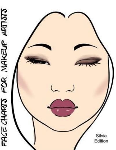 Face Charts for Makeup Artists Silvia Edition - Blake Anderson - Books - Createspace Independent Publishing Platf - 9781983880858 - January 16, 2018