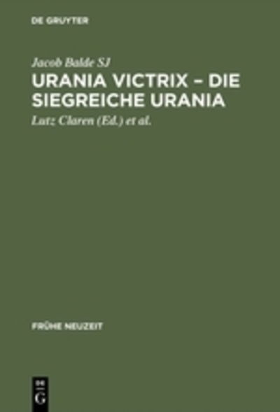Cover for Jakob Balde · Urania Victrix (Book) (2003)