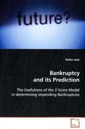 Cover for Auer · Bankruptcy and its Prediction (Bok)