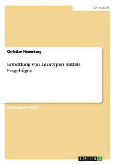Cover for Neuerburg · Ermittlung von Lerntypen mitt (Bog) (2017)