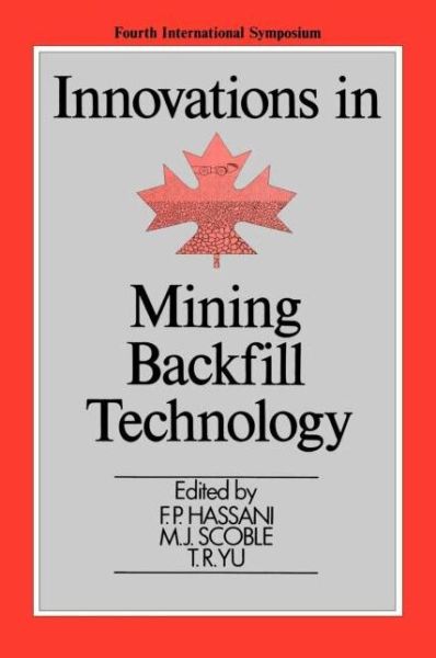 Cover for Hassani · Innovations in Mining Backfill Technology (Hardcover Book) (1989)