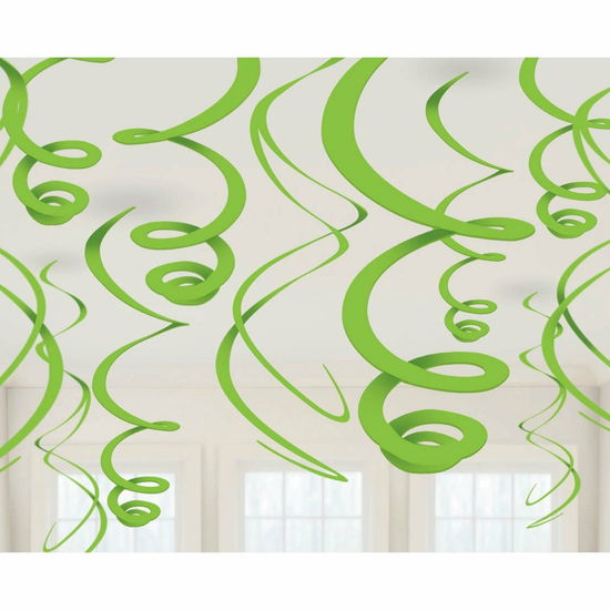 Amscan: Spirali In Plastica Verdi 558 Cm - Malaguti-Leveratto-L - Koopwaar - Amscan - 0048419967859 - 