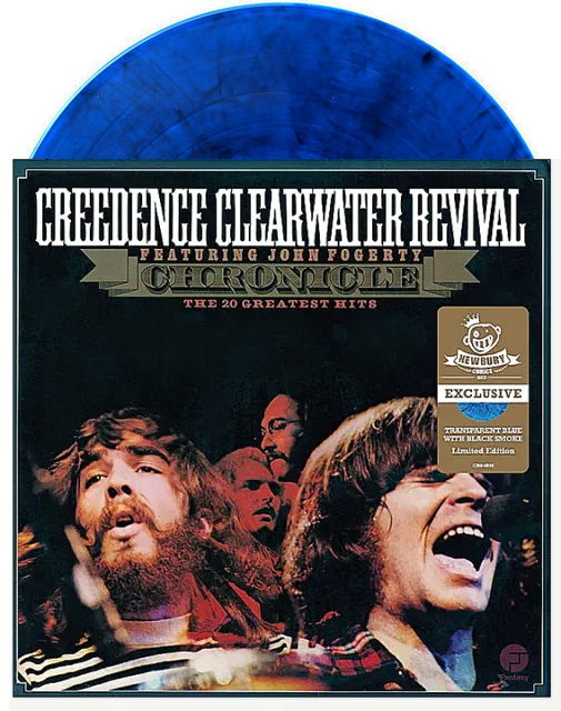 Cover for Creedence Clearwater Revival · Chronicle - 20 Greatest Hits (LP) [Limited Blue With Black Smoke edition] (2022)