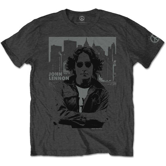 John Lennon Unisex T-Shirt: Skyline - John Lennon - Koopwaar - MERCHANDISE - 5056170655859 - 15 januari 2020