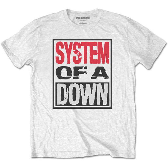 System Of A Down Unisex T-Shirt: Triple Stack Box - System Of A Down - Produtos -  - 5056170684859 - 