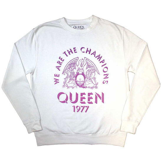 Queen Unisex Sweatshirt: Champions 1977 (Oversized) - Queen - Merchandise -  - 5056737252859 - May 2, 2024