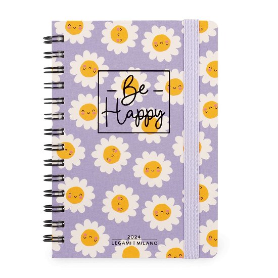 Cover for Legami · 12-month Diary - 2024 - Small Weekly Spiral Bound Diary - Daisy (Paperback Book) (2023)