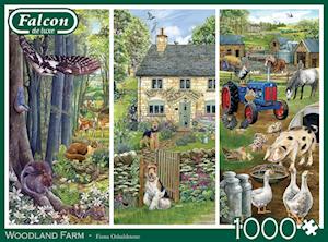 Cover for Jumbo · Falcon Legpuzzzel - Woodland Farm 1000st. (Toys)