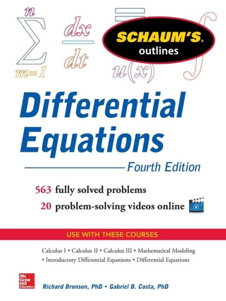 Cover for Richard Bronson · Schaum's Outline of Differential Equations (Paperback Book) (2014)