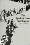 Cover for New York Times · New York Times Film Reviews, 1977- 1978 (Hardcover Book) (1988)