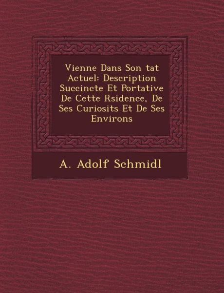 Cover for A Adolf Schmidl · Vienne Dans Son Tat Actuel: Description Succincte et Portative De Cette R Sidence, De Ses Curiosit S et De Ses Environs (Taschenbuch) (2012)