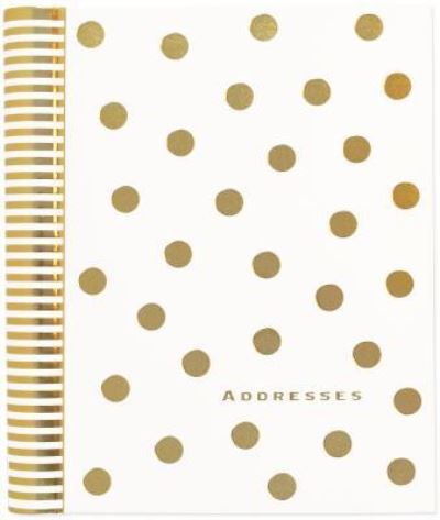 Cover for Inc Peter Pauper Press · Lg Addr Bk Gold Dots (Book) (2017)