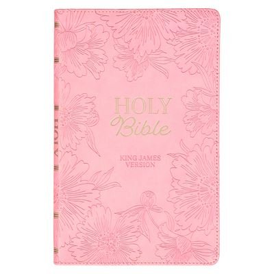 Cover for Christian Art Gifts · KJV Holy Bible, Gift Edition King James Version, Faux Leather Flexible Cover, Light Pink Floral (Book) (2023)
